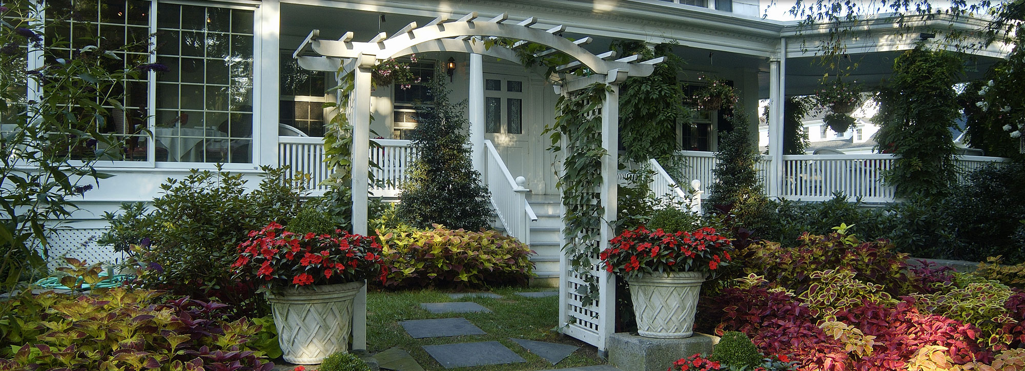 Homestead Inn front patio