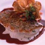 Meat with red wine sauce