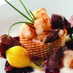 Seared scallop dish